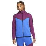 Nike Tech Fleece Hoodie Men (Large, Sangria/Game Royal/Black)