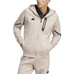 adidas Men’s Designed 4 Game Day Fullzip Hoodie, Wonder Taupe, Small