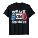 Back To School Game On Kindergarten Funny Gamer Kids Boys T-Shirt