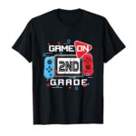 Back To School Game On 2nd Grade Funny Gamer Kids Boys Girls T-Shirt