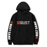 Unizka Rust Game Hoodie Casual Hip Hop Streetwear Pullover Thin Tracksuit Sweatshirts of Merch Game Lover (Black-KB01262,XL)