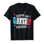 Video Game On 1st Grade Cool Kids Team First Back To School T-Shirt