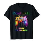 Game Over Back To School Kids First Day School Funny Gaming T-Shirt