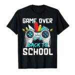 Back To School Funny Game Over Teacher Student Controller T-Shirt