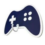 Gaming Controller Wood Wall Hook – Gamer Video Game Wall Art – Kids Towel Hooks, Childrens Coat Rack, Backpack Hanger – Perfect Gaming Decor for…