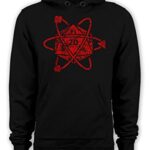 Guerrilla Tees D20 Atom Hoody Funny Tshirts dice Game Table top D&D Hoody, 2X-Large Black