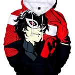 WANHONGYUE Anime Persona Game Hoodie Sweatshirt 3D Print Pullover Sweater Hooded Tracksuit 761/11 3XL