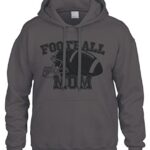 Mother’s Day American Football Mom Sports Sweatshirt Hoodie Hoody (Charcoal, 3X-Large)