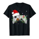 Video-game Controller Santa Hat Christmas Gaming X-Mas Gamer T-Shirt