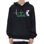 Moniku Game loading My Perfect Day Video Games Funny Cool Gamer Hooded Sweatshirt Hoodie (Medium) Black