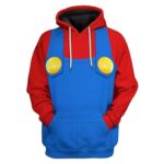 LIRYNORY Game Fashion Graphic Hoodies Funny Cartoon Hooded Sweatshirt Anime Cosplay Costume for Men Women Red