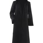 Men’s Cosplay Cloak for Jedi Robe Costume Halloween Tunic Hooded Uniform (Black, Large)