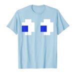 Funny Halloween 80s group 8 bit retro arcade game ghost eyes T-Shirt