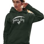Go All Out Large Forest Green Mens Game Day Football Sweatshirt Hoodie
