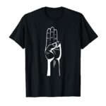 3 Finger Salute Shirt Three Finger Salute TShirt 3 Finger T-Shirt