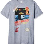 Nintendo Men’s Vintage Metroid T-Shirt, 2X-Large, Athletic Heather