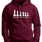 Chess Set Chess Game Pieces Me and This Army Premium Hoodie Sweatshirt Large Mroon