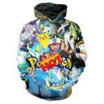 Boys Game Hoodies 3d Printed Pullover Sweatshirt Unisex Anime Hoodie black5-Medium