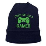 FOECBIR Beanie Hats for Men Trust Me, I’m A Gamer Summer Mens Navy Slouchy Slouch Cuffed Skate Fisherman Beanie for Guys…