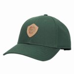 The Legend of Zelda Hylian Shield Leather Patch Unisex Adult Green Baseball Cap