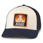 AMERICAN NEEDLE Atari Retro Video Game Twill Valin Patch Adjustable Snapback Baseball Hat (22005A-ATARI-INVY)