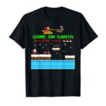 Video Game On Santa Ugly Christmas Gamer Santa Claus Gift T-Shirt
