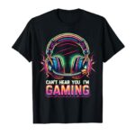 Funny Gamer Shirt for Boys Teens Men Video Gaming Graphic T-Shirt
