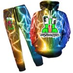 rilixuy Unisex Hoodie and Trousers 2 Piece Pullover Sweatshirt Suit for Fans Casual Novelty Tracksuit Game Clothes-F22-S