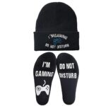 Novelty Gamer Socks Beanie Fashion Trend Classic Winter Warm Knit Hat,Funny Gifts Idea for Boys Children Adolescents Cap (CX20) Multicolor