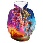 henqzve Super Game Graphic Hoodies Cartoon Movie Funny Pullover Long Sleeves Hooded Sweatshirt Anime Cosplay Costume(M1-L)
