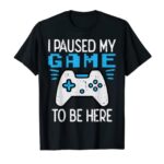 Paused My Game Gamer Controller Gaming Boys Kids Men Youth T-Shirt