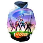Lepmbt Unisex Game Hoodie 3d Printing Hoodies Anime Pullover Sweatshirts Creative Battle Royale Hoodie Jacket C-Medium