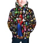 TERNEZ Boys And Girls 3d Printing Game Hoodie Pullovers Sweatshirt Sports Tops Large