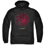 LOGOVISION Game of Thrones Targaryen Burst Sigil Unisex Adult Pull-Over Hoodie, Targaryen Burst Sigil, Large