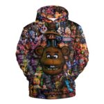 fxvjwpk Game Hoodie Polyester Sweatshirt Loose Fitting Pullover Tops Soft Cartoon Long Sleeve Hoodies for Boy Girl Brown