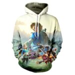 VSLJQ Unisex Hoodie Game Sweatshirt Cartoon Pullover Hooded 3D Print Hoodies For Men and Women 3-L
