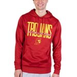 Ultra Game mens 240 Gsm Poly Dri Fleece Pullov Hooded Sweatshirt, Cardinal Red, Small