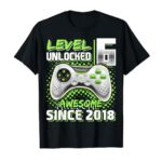 6th Birthday Gamer 6 Year Old Funny Bday Boy Six Son T-Shirt