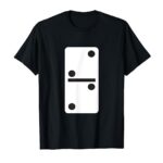 Double Two Dominoes T-Shirt Halloween Costume Domino Game T-Shirt