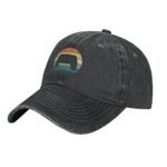 Adult Vintage Trucker Dad Hat,Retro Rainbow Video Game,Baseball Cap Funny Cowboy Hat
