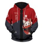 Pabazabish Genshin Impact Unisex Tops Pullover Anime 3D Printing Hoodie Game Character Themed Merchandise Sweatshirts (US, Alpha, X-Large, Regular, Klee-Boom)