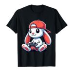 Easter Bunny Egg Gamer Happy Easter Day Funny Boys Girls T-Shirt