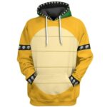 JMOBEU Bowser Cosplay Costume Hoodie,Bowser Costume Hoodie 3D Printed Hooded Sweatshirt Movie Pullover For Adult and Men(yellow,L)