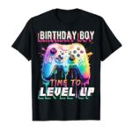 Birthday Boy Time to Level Up Video Game Birthday Party Boys T-Shirt