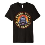 Wanna Play Mini Games Gorilla Monke Tag Gorilla VR Gamer Premium T-Shirt