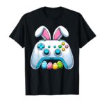 Boys Easter Shirt For Men Kids Video Gamer Bunny Egg Hunt T-Shirt