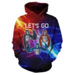 DLSIN Cartoon Hoodie, Novelty Game Printed Hoodie Long Sleeve Sweatshirt Hooded Pullover with Big Pocket 1-L