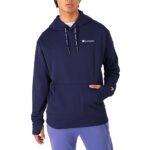 Champion, Game Day Moisture-Wicking Breathable Stretch Men’s Hoodie, Athletic Navy Small Script, X-Large
