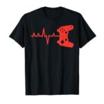 Gamer Heartbeart Game Controller Video Gaming Men Boys Kids T-Shirt