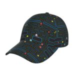 YXYKEI Retro Video Game Pattern Baseball Cap Men Women Dad Hat Classic Fashion Adjustable Plain Hat for Running Workouts and Outdoor Activities All Seasons